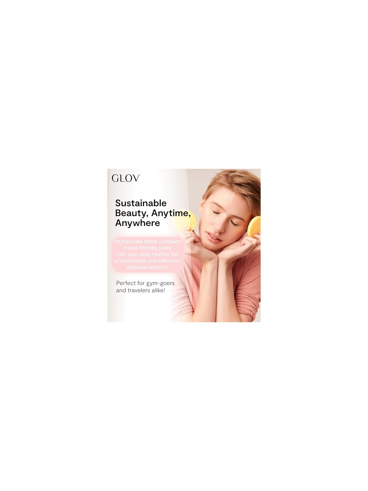 Glov Dischetti detergenti naturali Dischetti detergenti viso in cellulosa 5 pz