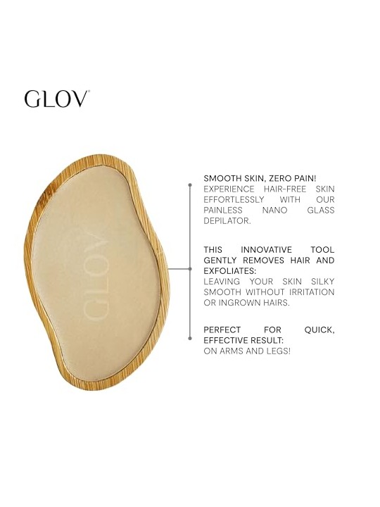 Glov Epilatore Velvet Nano Touch 2in1 con pietra pomice e nano vetro