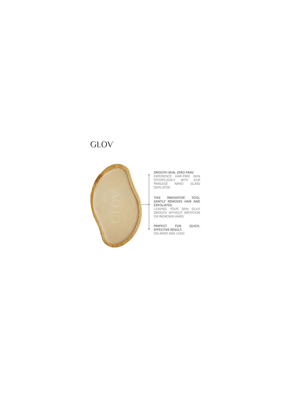 Glov Epilatore Velvet Nano Touch 2in1 con pietra pomice e nano vetro