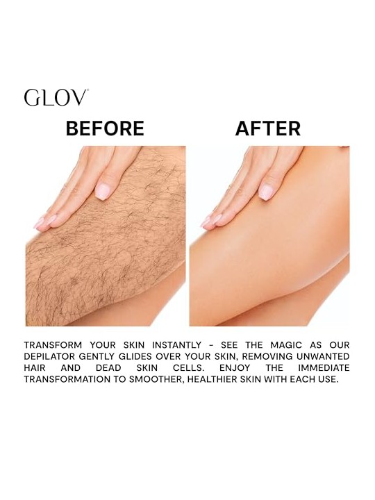 Glov Epilatore Velvet Nano Touch 2in1 con pietra pomice e nano vetro