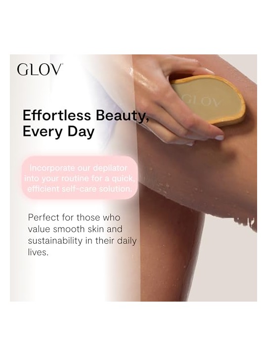 Glov Epilatore Velvet Nano Touch 2in1 con pietra pomice e nano vetro