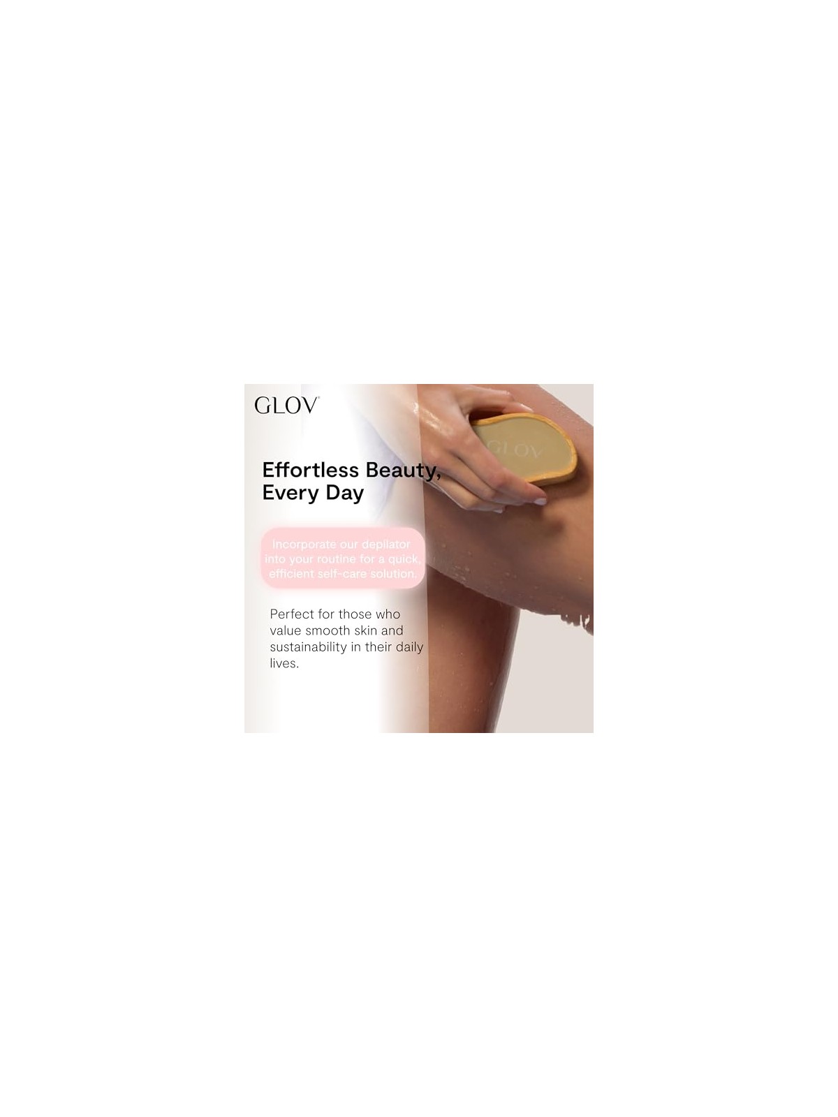 Glov Epilatore Velvet Nano Touch 2in1 con pietra pomice e nano vetro