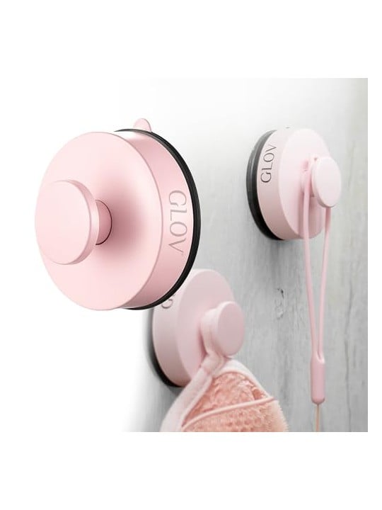 Glov Gancio da bagno a ventosa Hookie Pookie Forte rosa