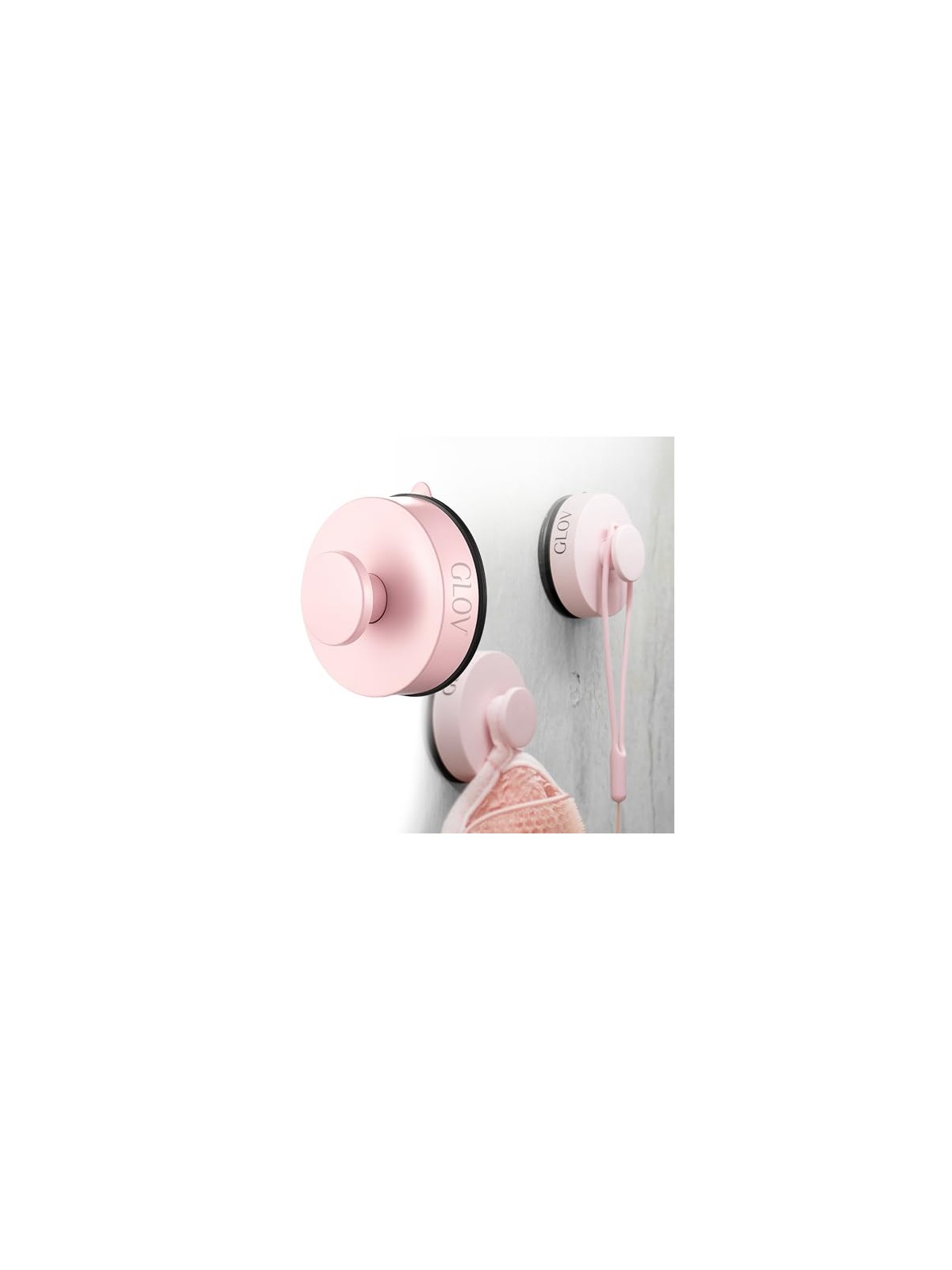 Glov Gancio da bagno a ventosa Hookie Pookie Forte rosa