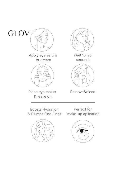 Glov Patch Infinity Eye Patches in silicone per la cura e l'igiene personale