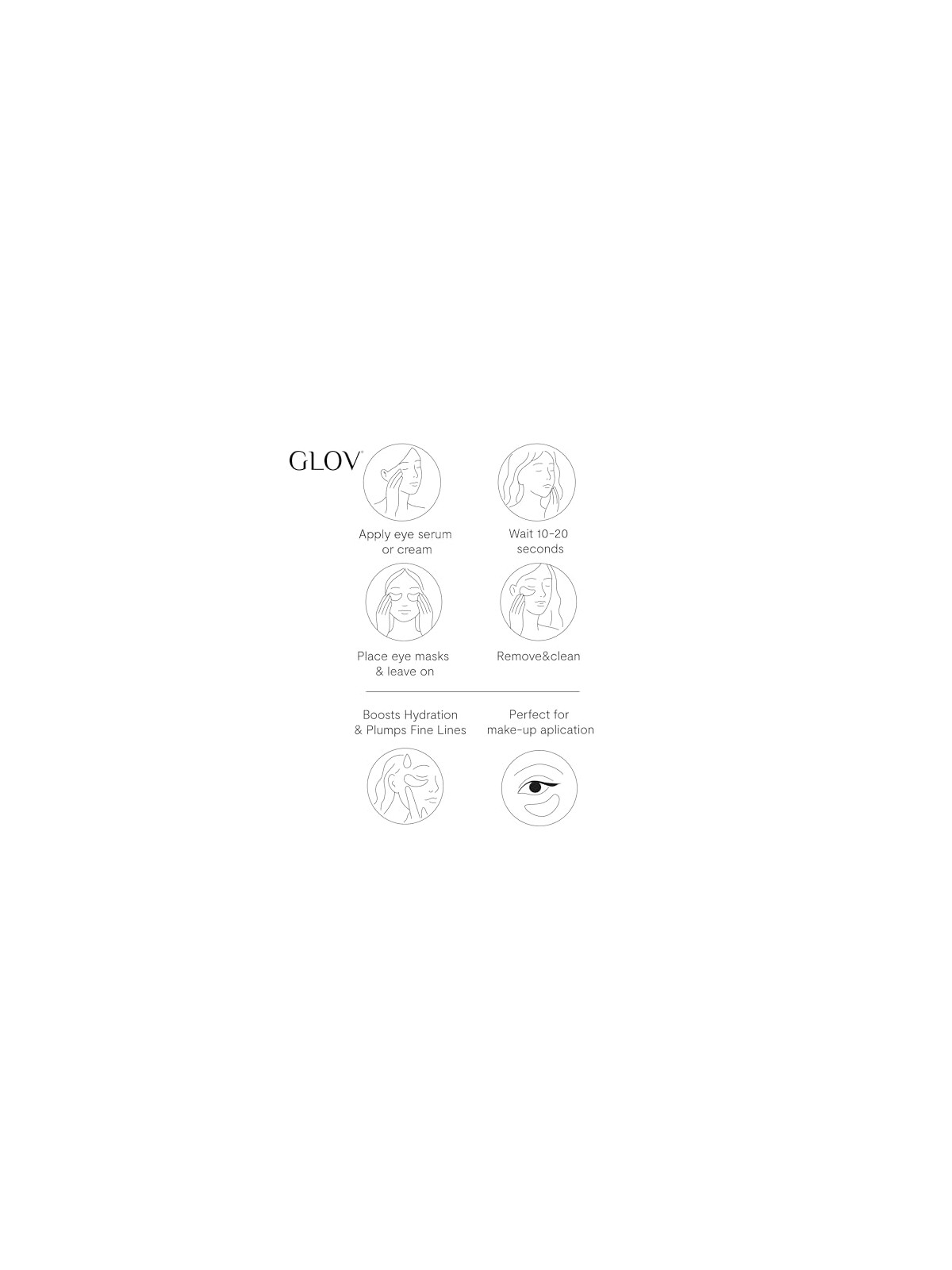Glov Patch Infinity Eye Patches in silicone per la cura e l'igiene personale