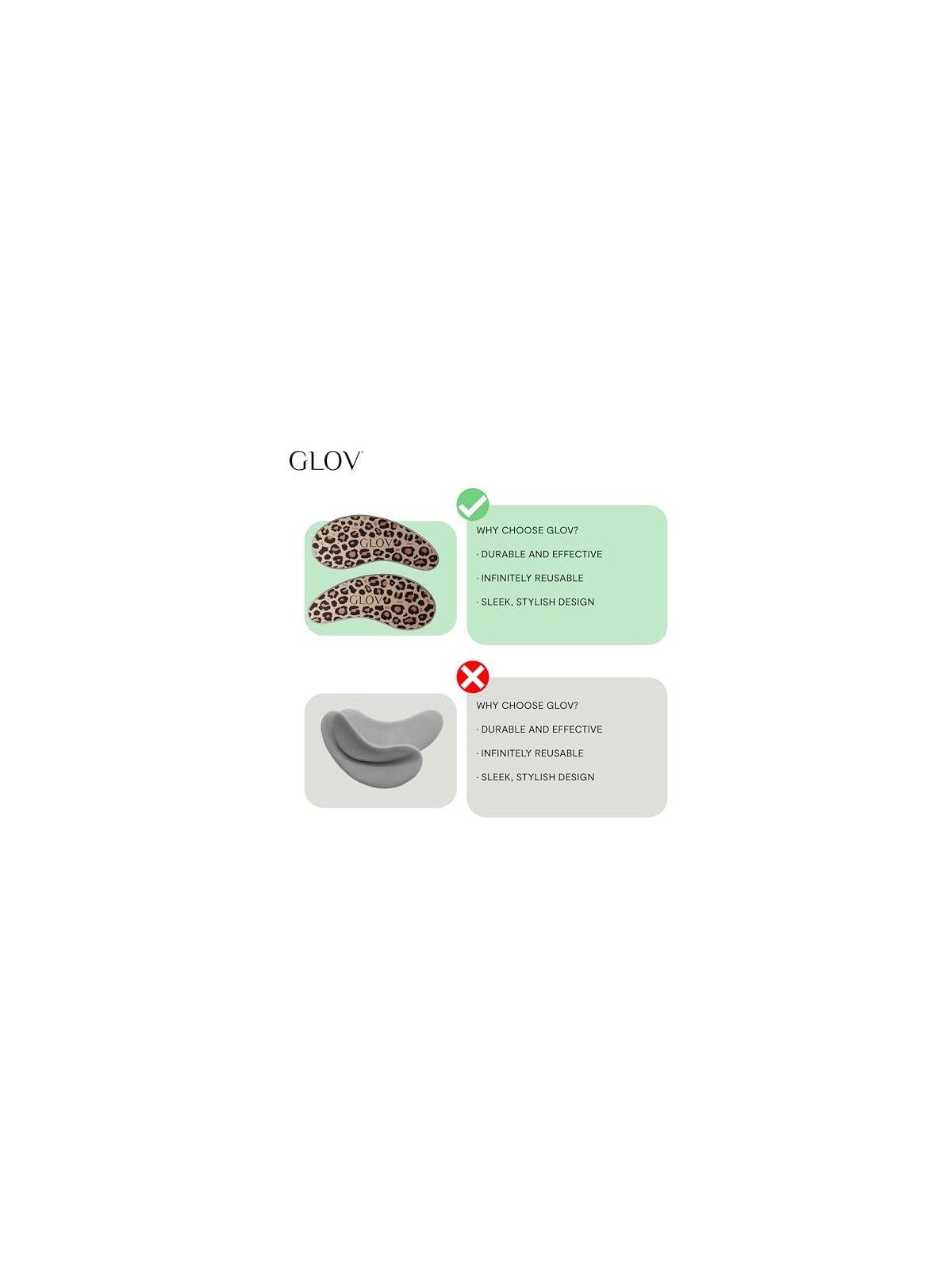 Glov Patch Infinity Eye Patches in silicone per la cura e l'igiene personale