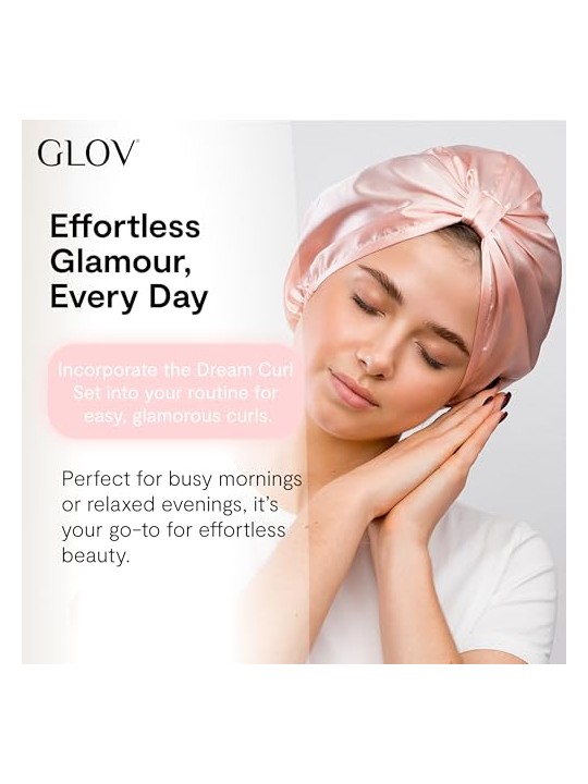 Glov SET Bigodini Dream Curl per styling a freddo 1 pz + cuffia in raso 1 pz