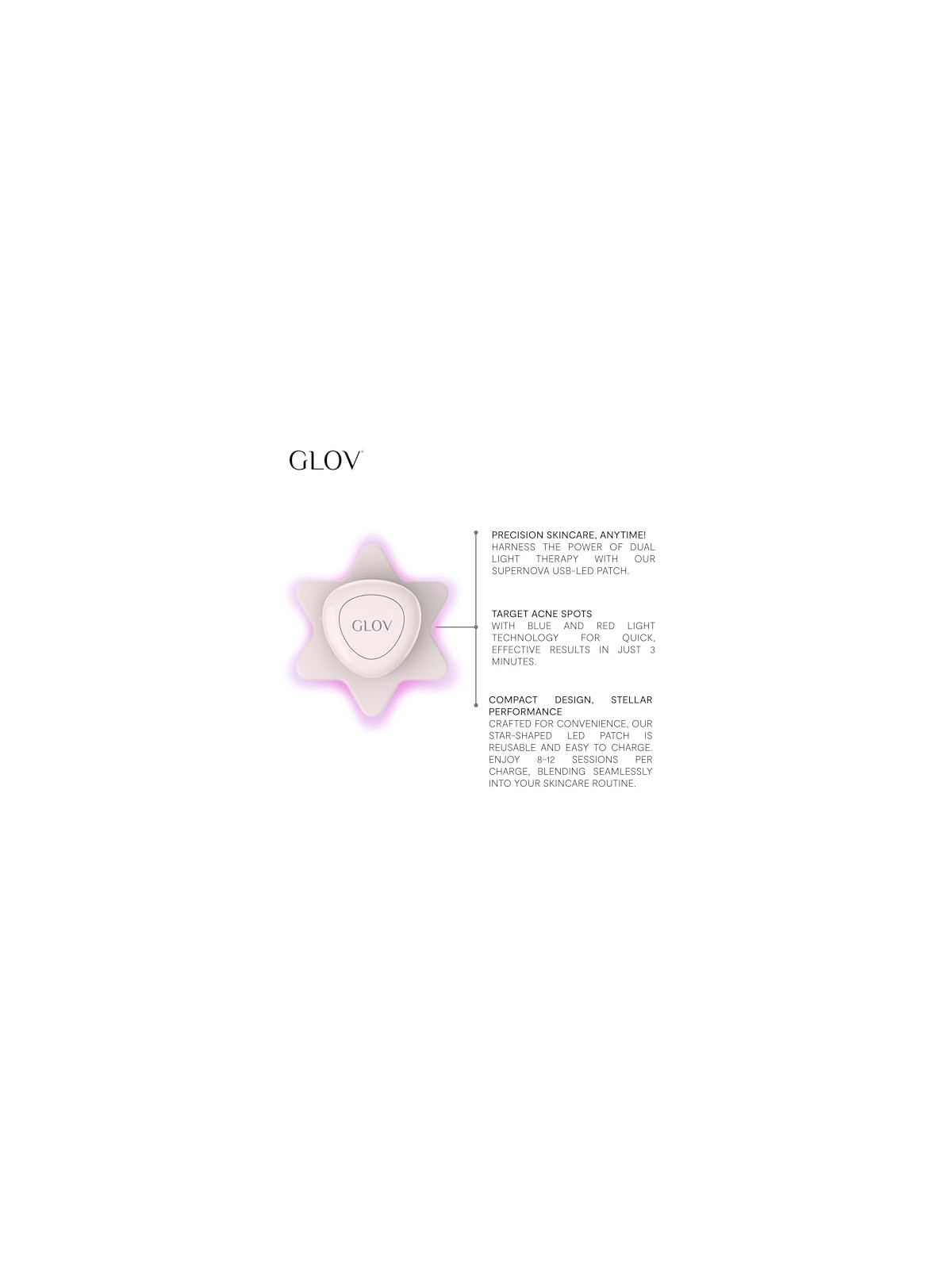 Glov Trattamento antiacne Supernova con LED