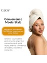 Glov Turbante ultra assorbente HydroWeave Twister per capelli