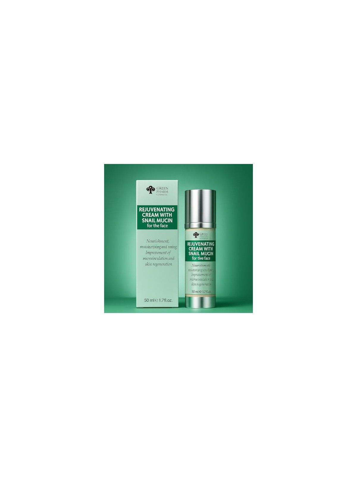 Green pharm cosmetics Crema ringiovanente con bava di lumaca, crema per il viso 50ml