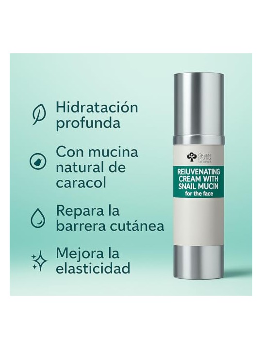 Green pharm cosmetics Crema ringiovanente con bava di lumaca, crema per il viso 50ml