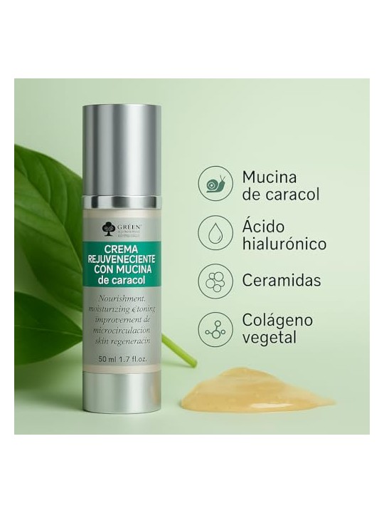 Green pharm cosmetics Crema ringiovanente con bava di lumaca, crema per il viso 50ml