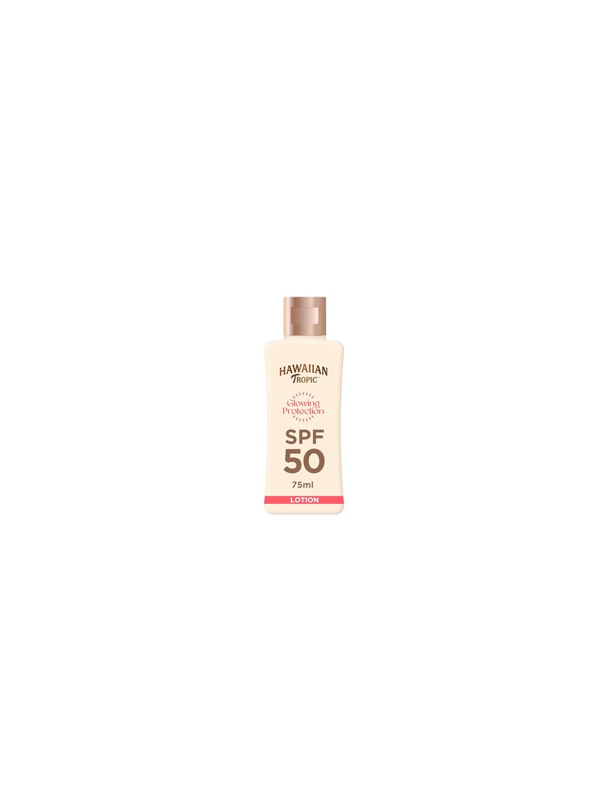 Hawaiian Tropic Lozione solare SPF 50 con effetto illuminante, formato mini 75 ml donna
