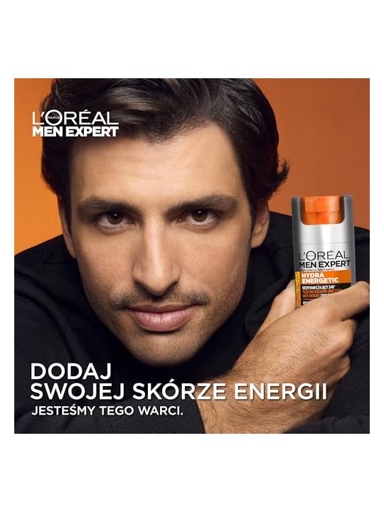 L'oreal paris SET Men Hydra Energetic: gel doccia 400ml + crema idratante 50ml + detergente viso 100ml