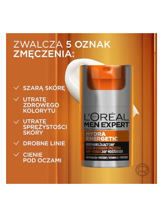 L'oreal paris SET Men Hydra Energetic: gel doccia 400ml + crema idratante 50ml + detergente viso 100ml