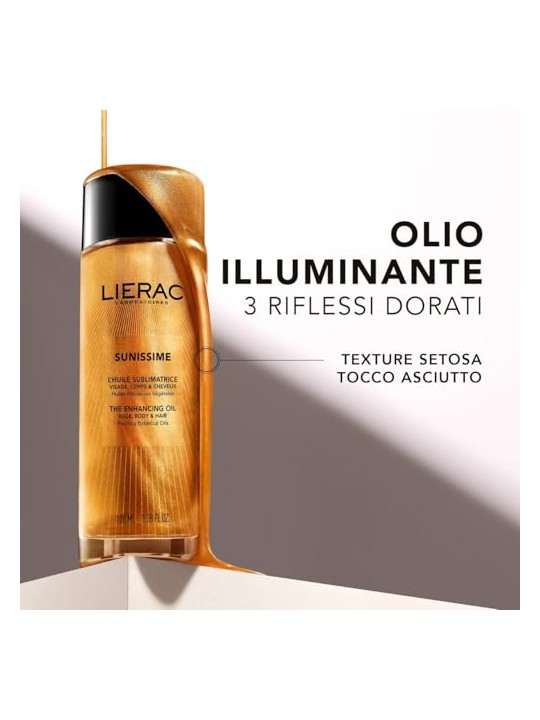 Lierac SUNISSIME olio sublimativo per viso, corpo e capelli 100ml donna