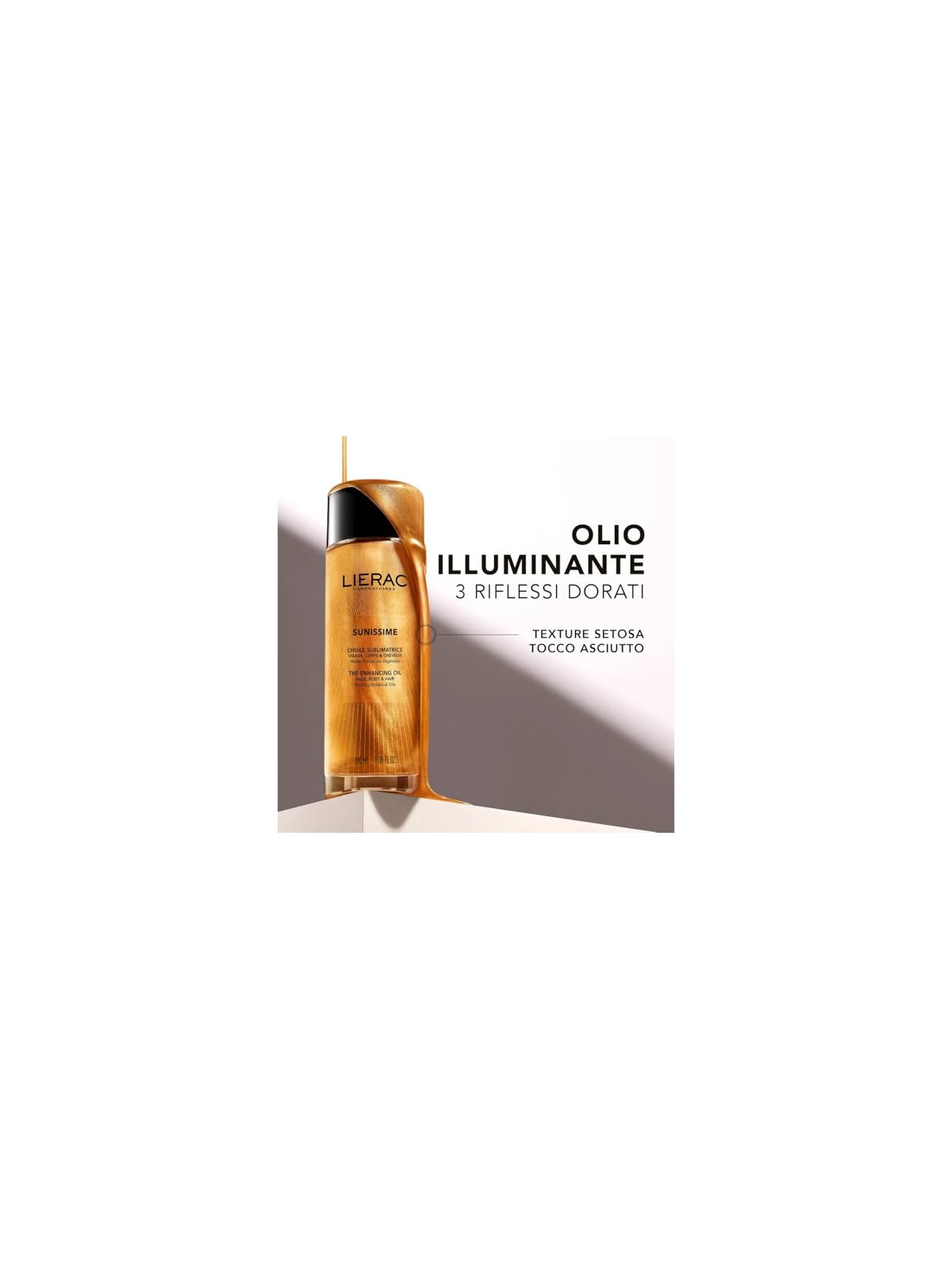 Lierac SUNISSIME olio sublimativo per viso, corpo e capelli 100ml donna