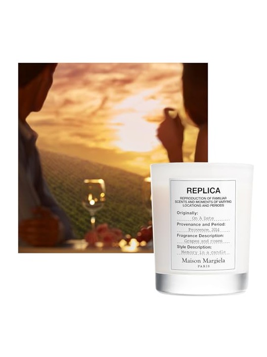 Maison margiela Replica di candela profumata "On A Date" 165g