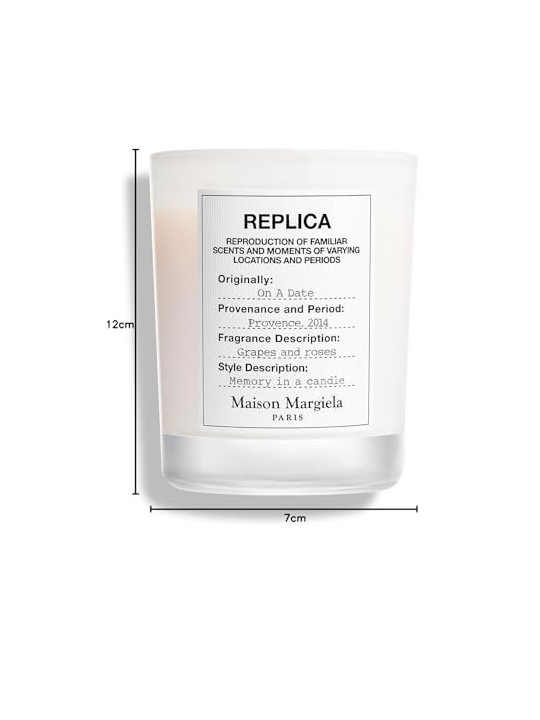 Maison margiela Replica di candela profumata "On A Date" 165g