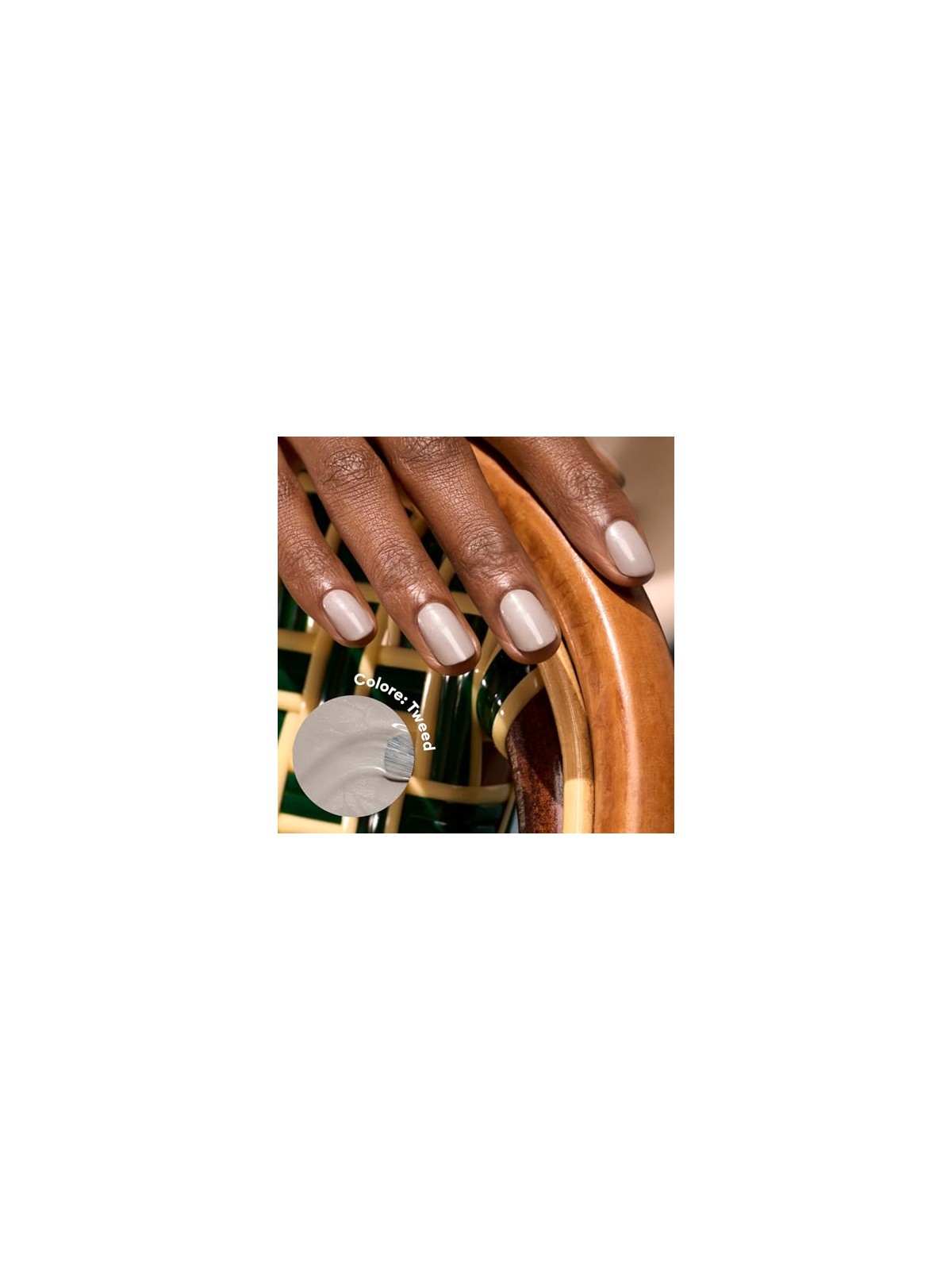 Manucurist Smalto per unghie in gel effetto tweed con flash LED verde, 15ml