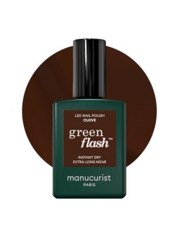Manucurist Smalto per unghie in gel LED Green Flash al chiodo di garofano, 15ml