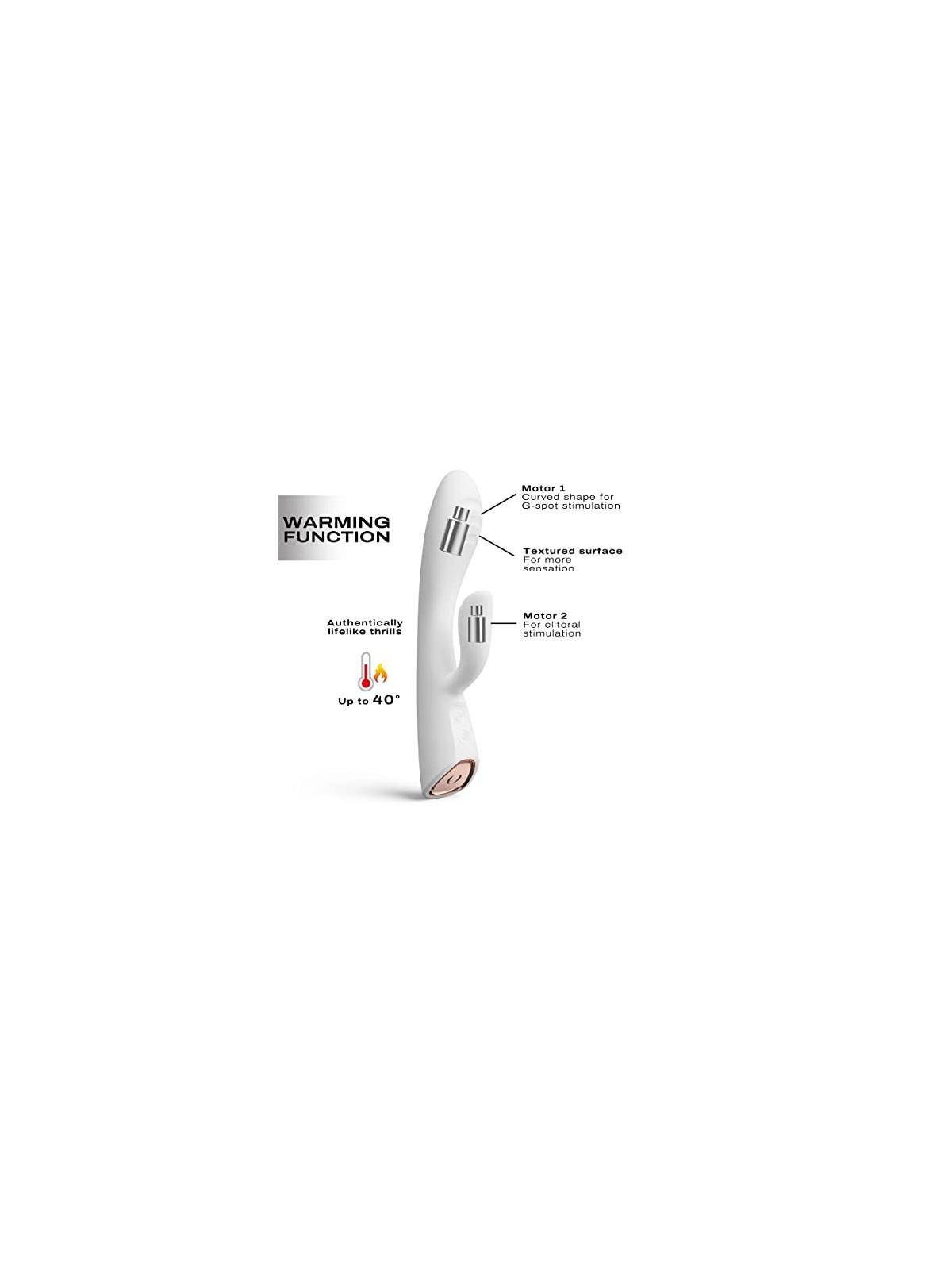 Marc dorcel Vibratore Flexi Rabbit bianco