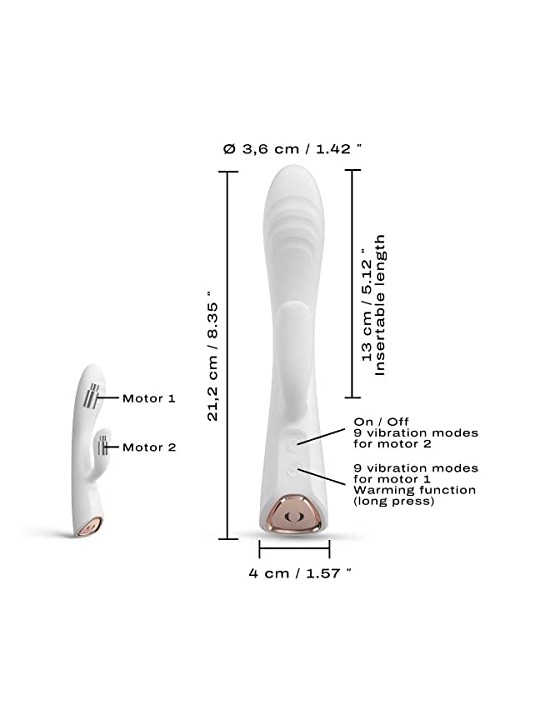 Marc dorcel Vibratore Flexi Rabbit bianco