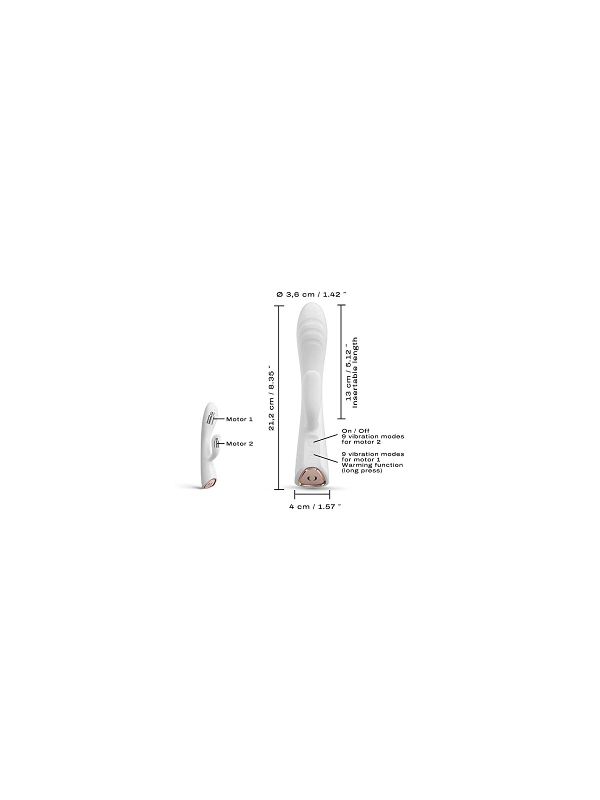 Marc dorcel Vibratore Flexi Rabbit bianco