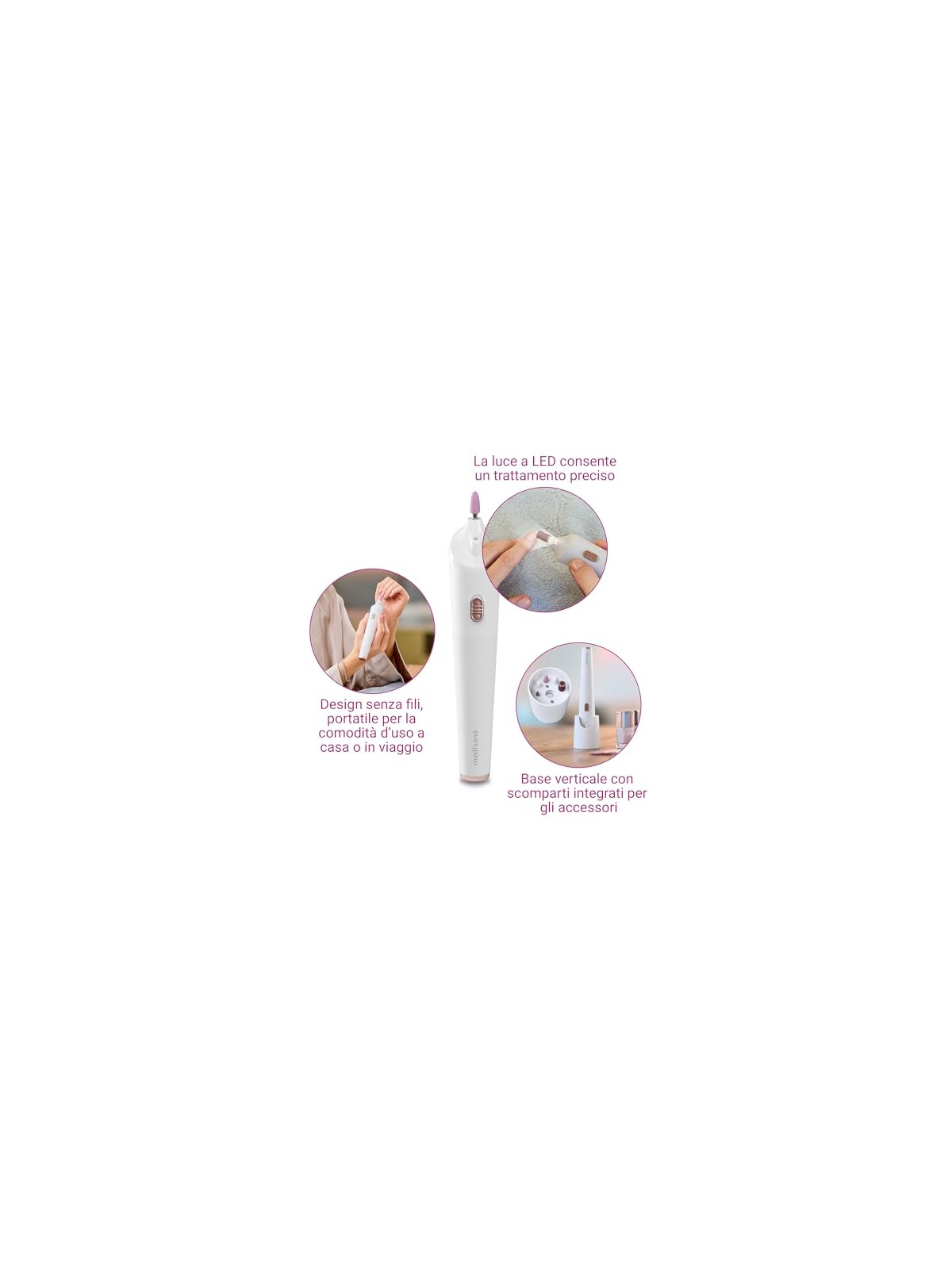 Medisana Levigatrice per manicure e pedicure MP 900 unisex