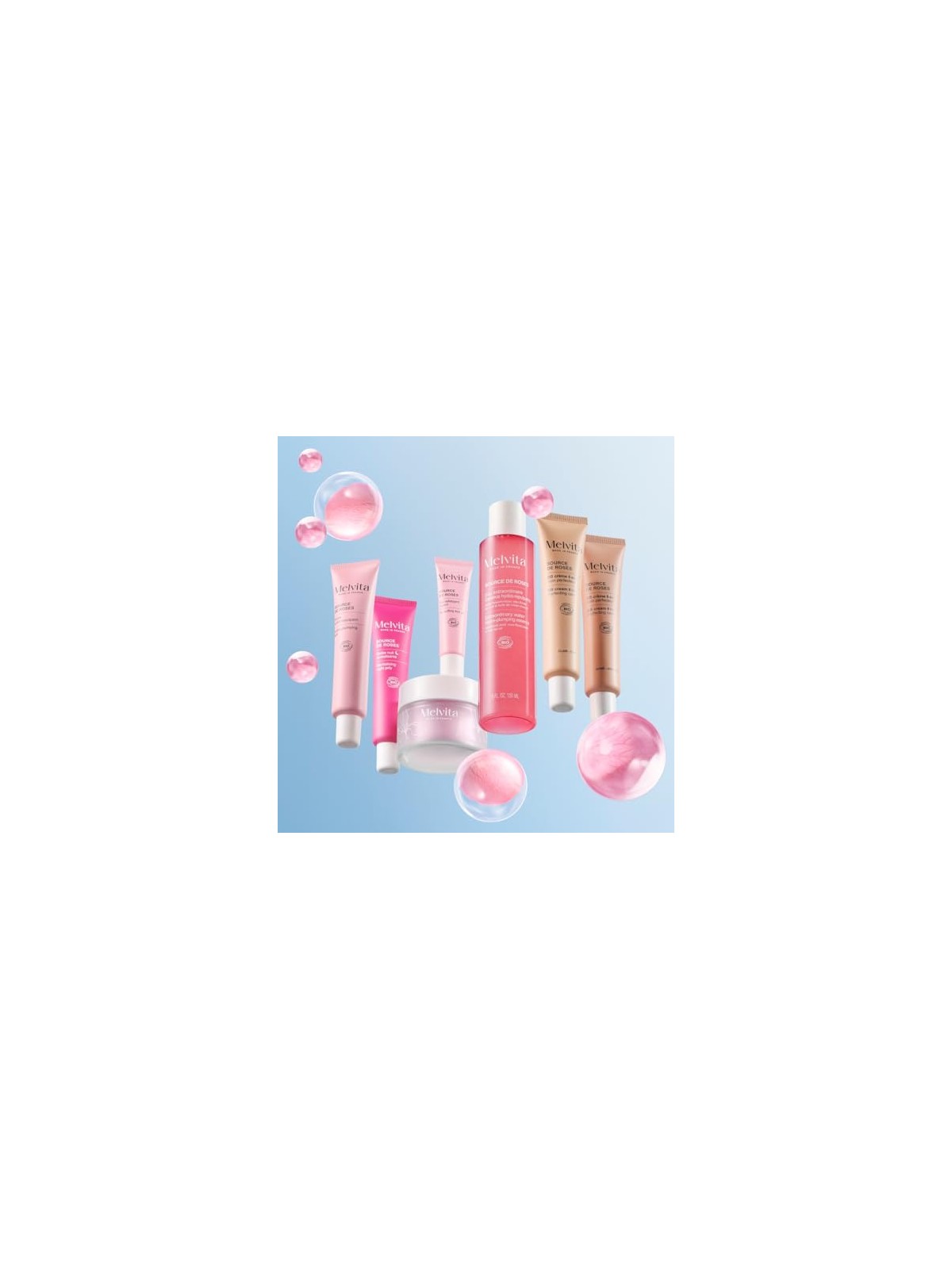 Melvita Fluido idratante rigenerante SOURCE DE ROSES 40ml donna