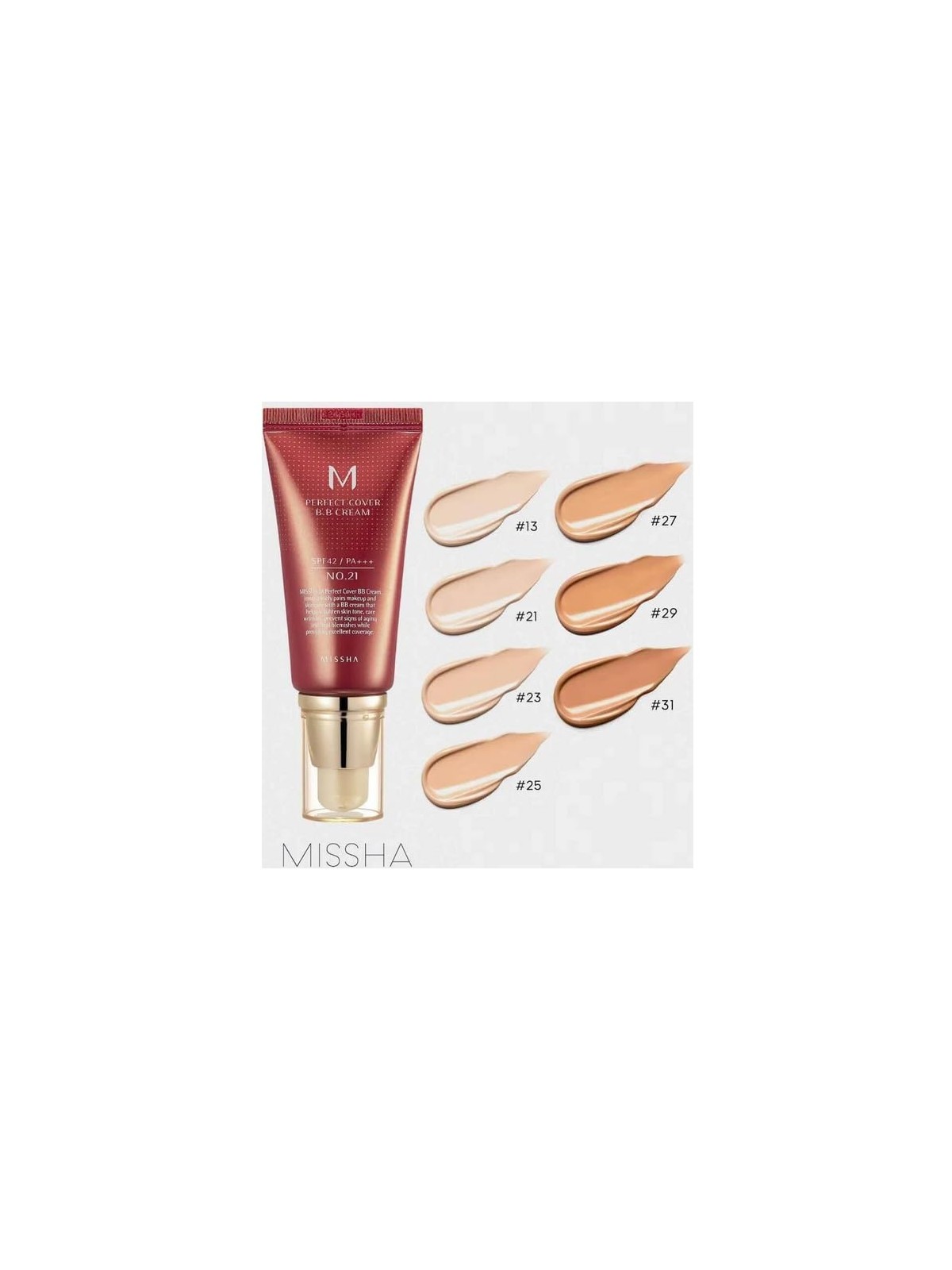 Missha M Perfect Cover BB Cream SPF42/PA+++ crema BB multifunzionale n. 27 20ml