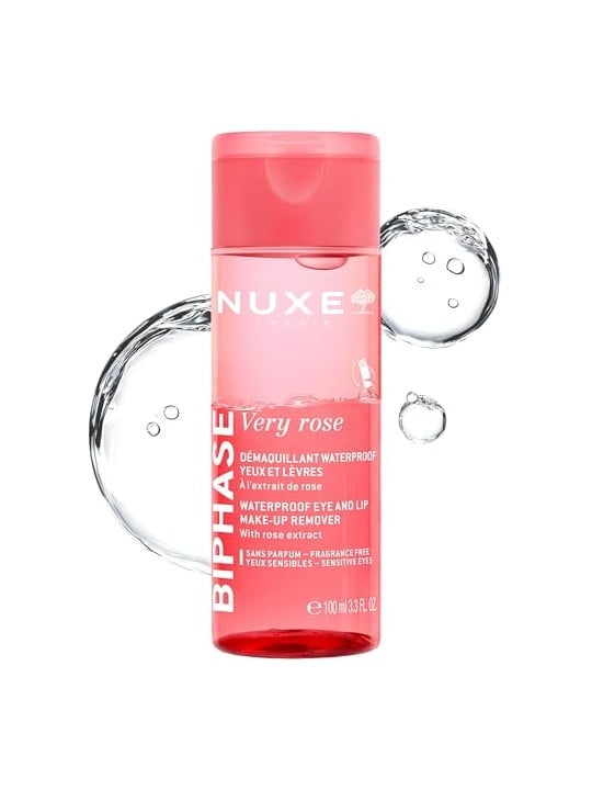 Nuxe Very Rose Biphase Waterproof Eye And Lip Make-Up Remover 100ml