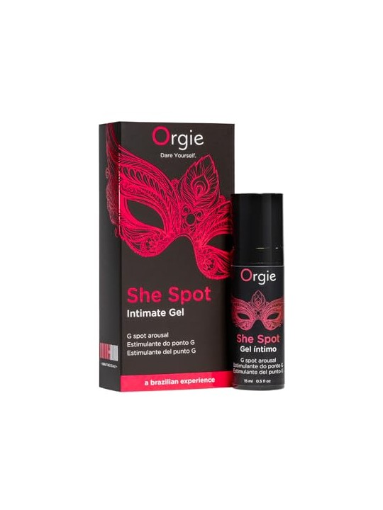 Orgie She Spot Gel Intimo gel intimo stimolante il punto G con effetto di vibrazione e formicolio 15ml