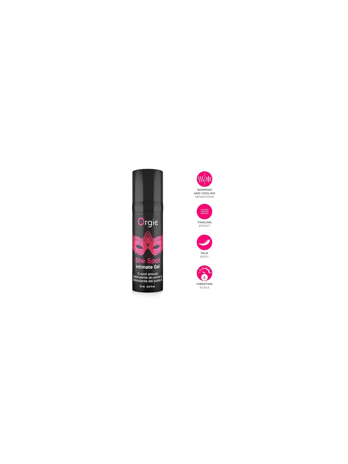 Orgie She Spot Gel Intimo gel intimo stimolante il punto G con effetto di vibrazione e formicolio 15ml