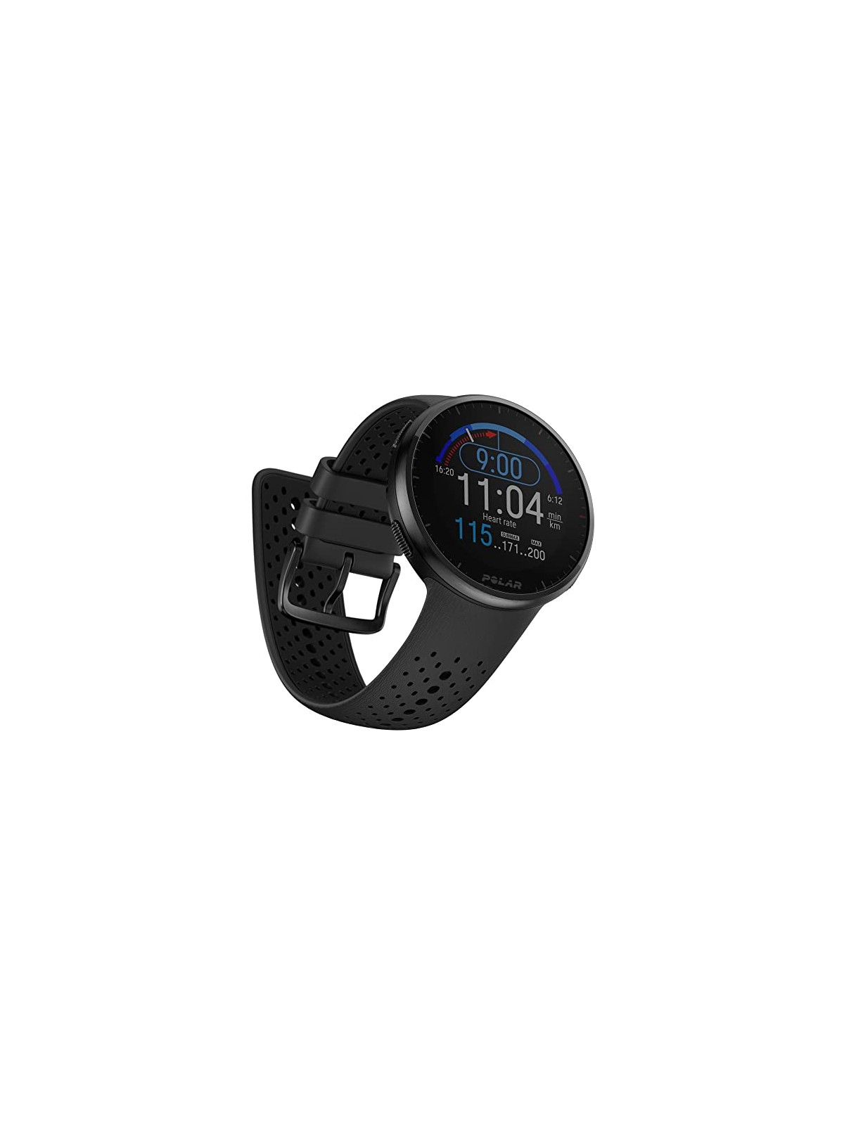 Polar Cinturino in silicone Pacer Pro, taglia SL, grigio carbonio unisex