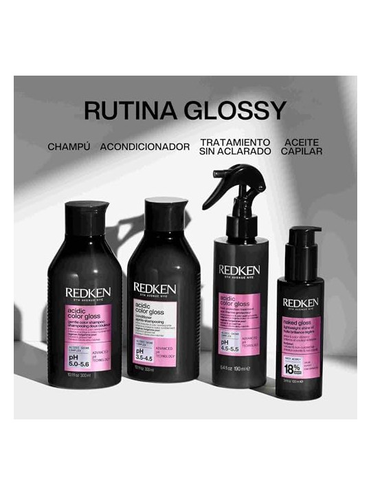 Redken CUSTODIA LUCIDA COLOR ACIDO 3 pezzi Shampoo 300 ml + Conditioner 300 ml + Hair Oil 100 ml unisex