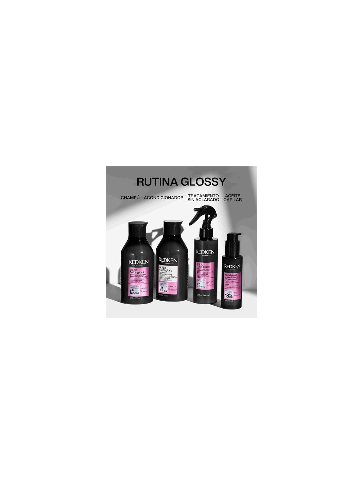 Redken CUSTODIA LUCIDA COLOR ACIDO 3 pezzi Shampoo 300 ml + Conditioner 300 ml + Hair Oil 100 ml unisex