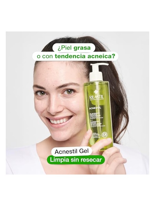Rilastil ACNESTIL gel detergente purificante, confezione da 2 x 400ml unisex