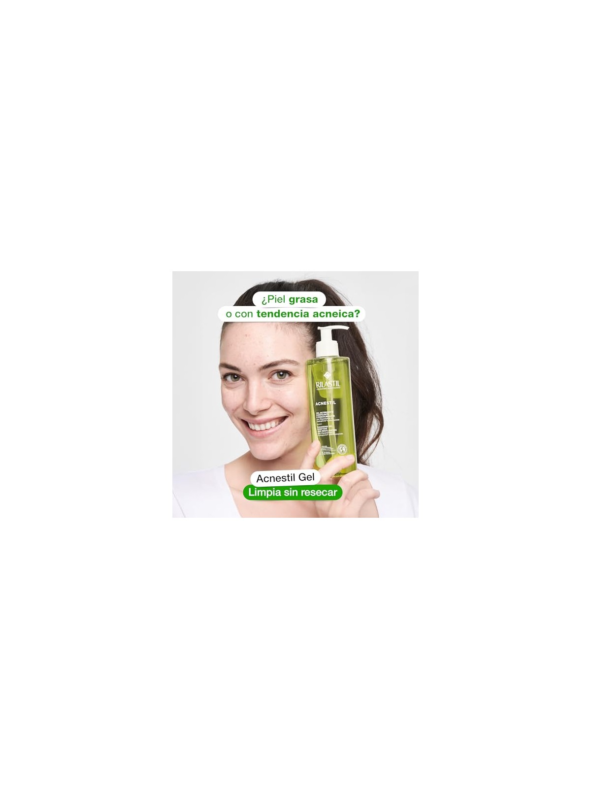Rilastil ACNESTIL gel detergente purificante, confezione da 2 x 400ml unisex