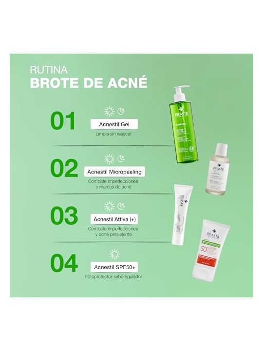 Rilastil ACNESTIL gel detergente purificante, confezione da 2 x 400ml unisex