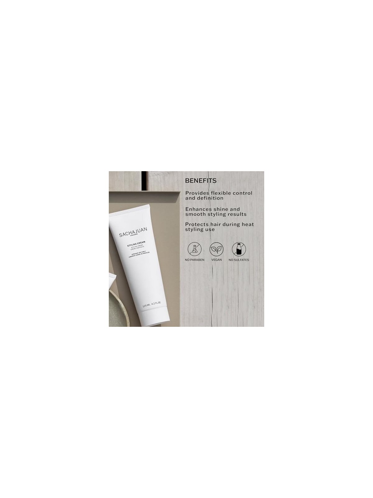Sachajuan Styling Cream Straight or Curly 125ml