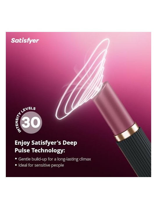 Satisfyer Rossetto vibrante Deep Kiss Air Pulse viola