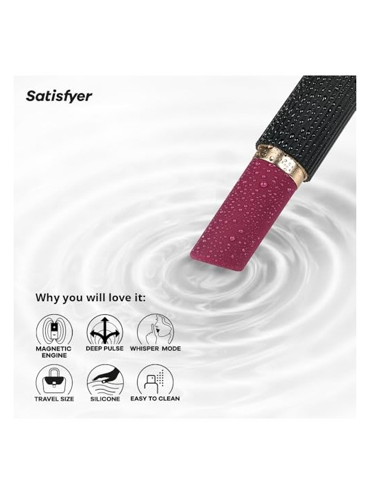 Satisfyer Rossetto vibrante Deep Kiss Air Pulse viola