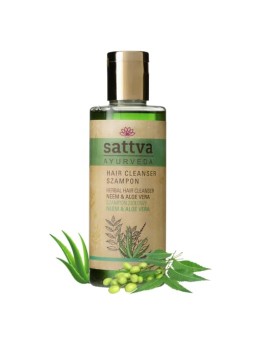 Sattva Shampoo detergente per capelli alle erbe Neem e Aloe Vera 210ml