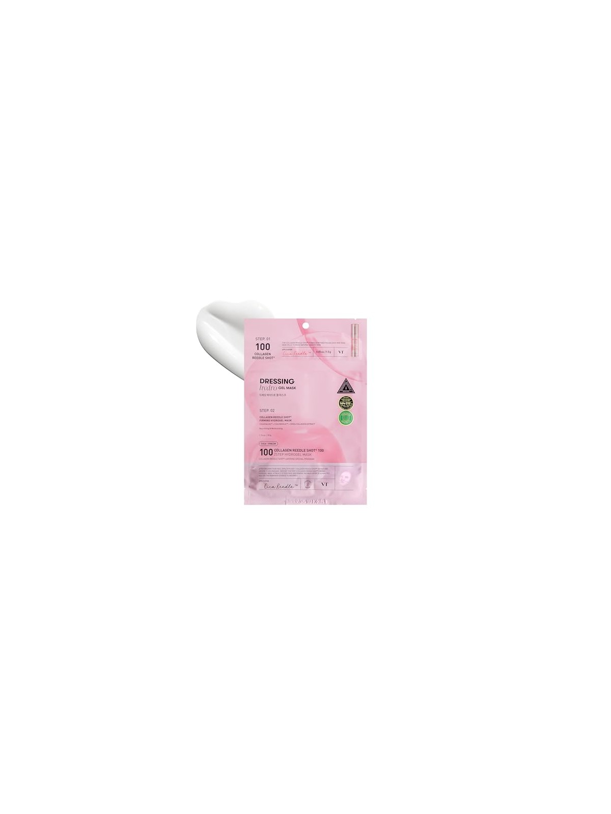 VT Cosmetics Maschera in tessuto Collagen Reedle Shot 100 1,5 g + 33 g donna