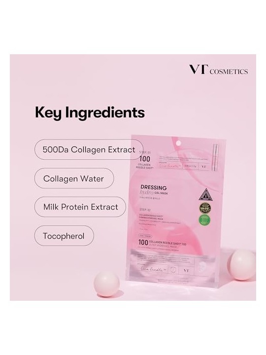 VT Cosmetics Maschera in tessuto Collagen Reedle Shot 100 1,5 g + 33 g donna