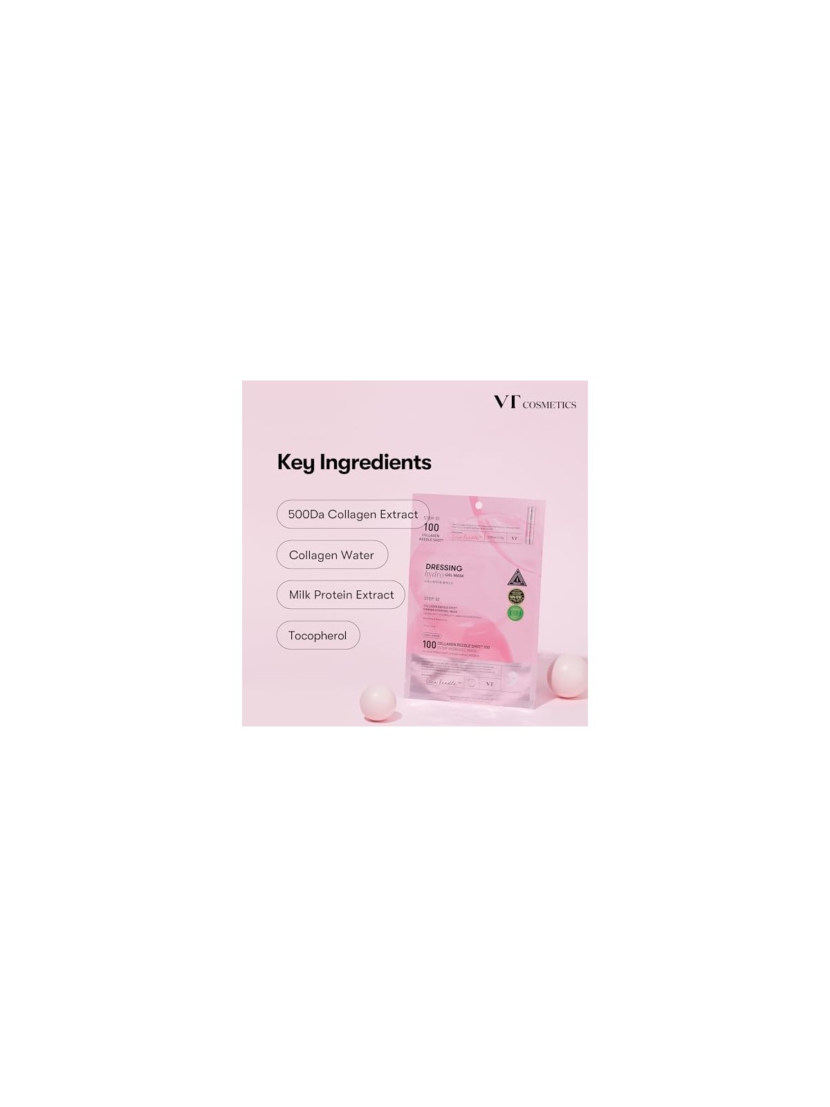 VT Cosmetics Maschera in tessuto Collagen Reedle Shot 100 1,5 g + 33 g donna