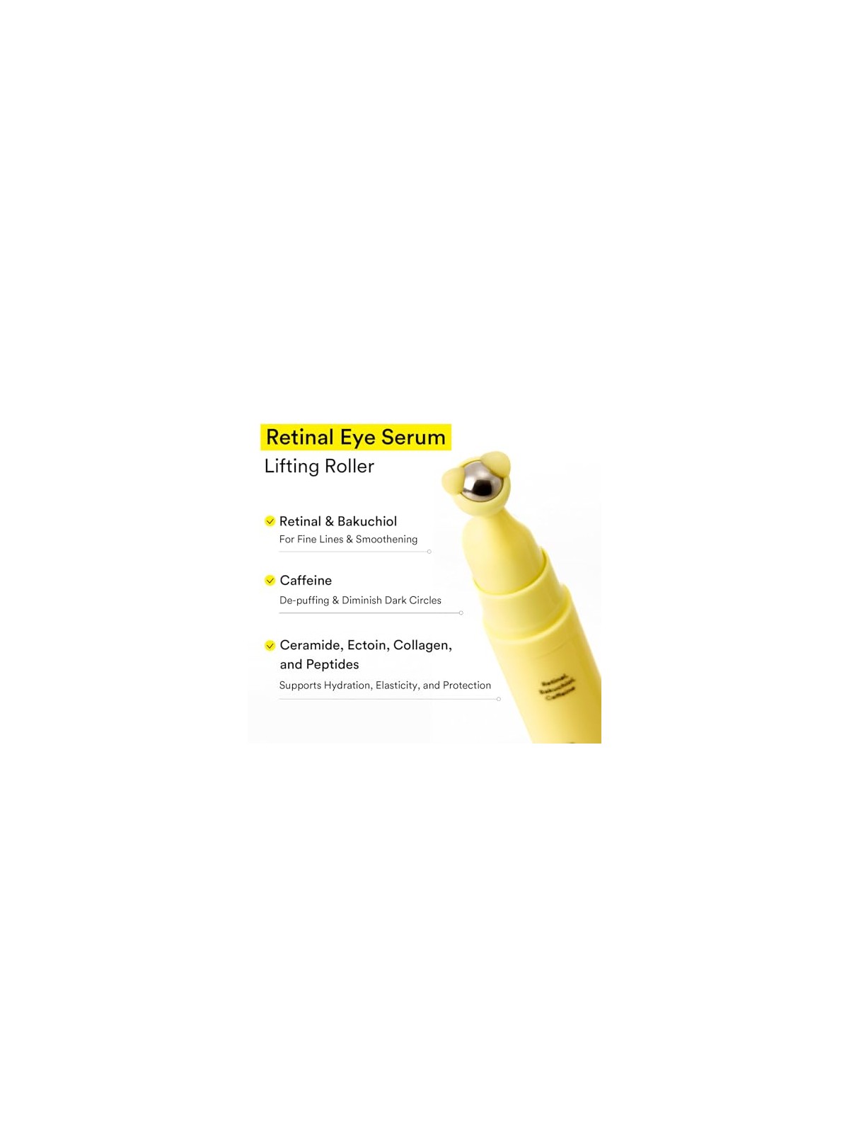 Abib Roller per il contorno occhi, siero lifting per la retina, 15 ml donna