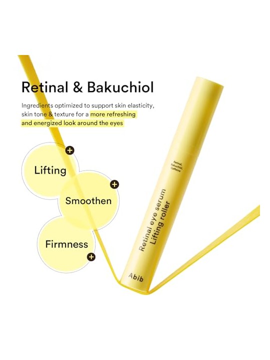 Abib Roller per il contorno occhi, siero lifting per la retina, 15 ml donna